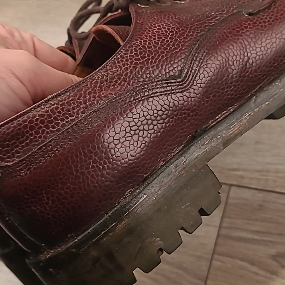 CHEANEY Cairngorm II Burgundy Leather Grain 10 F (EU) / 11 F US Derby Mens Shoes